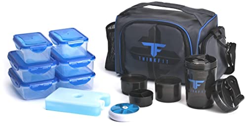 Thinkfit Insulated Lunch Boxes With 6 Portion Control Containers