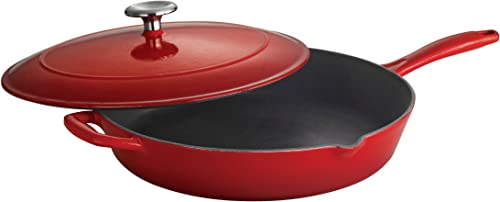 Tramontina 80131. 058DS Enameled Cast Iron Covered Skillet – Best Tramontina Skillet