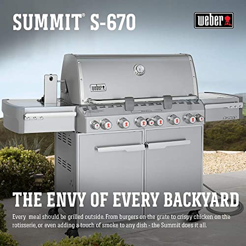 Weber 7470001 Summit S-670 6-Burner Natural Gas Grill – Best Large Natural Gas Grill