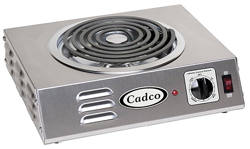 Cadco Csr-3t Countertop Hi-Power Single 120-Volt Hot Plate