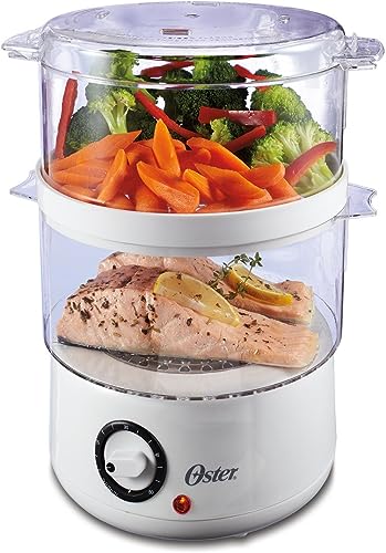 Oster Double Tiered Food Steamer (CKSTSTMD5-W-015)