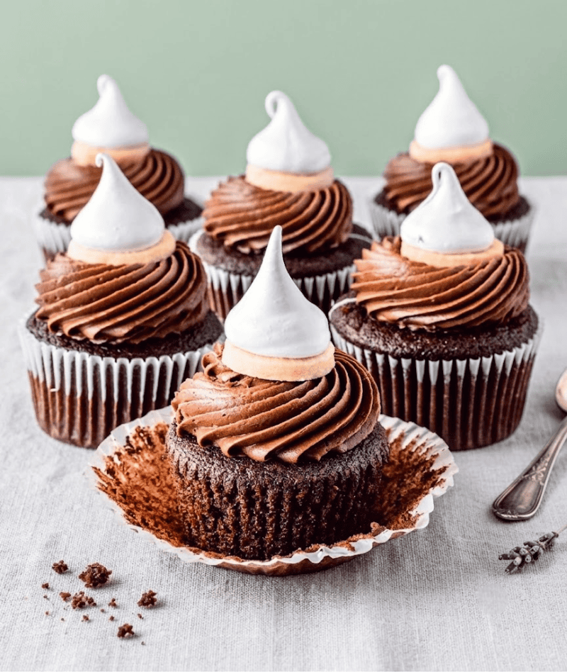 Chocolate Marshmallow Cookie Cupcakes Recipe