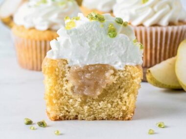 Pear Olive Oil Cupcakes Recipe