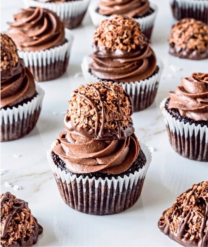 Chocolate Coconut Macaroon Cupcakes Recipe