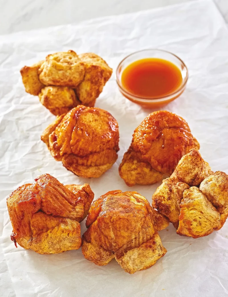 Air Fryer Caramel Monkey Bread Muffins Recipe by Robin Fields