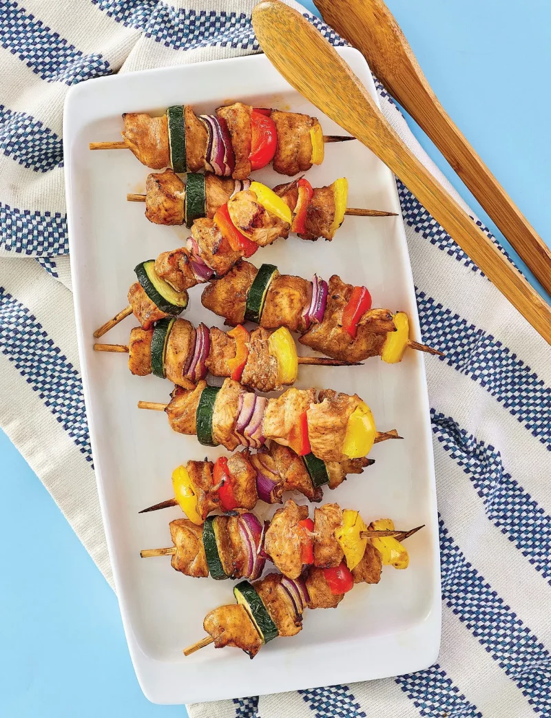 Air Fryer Chicken Kebabs Recipe by Aileen Clark