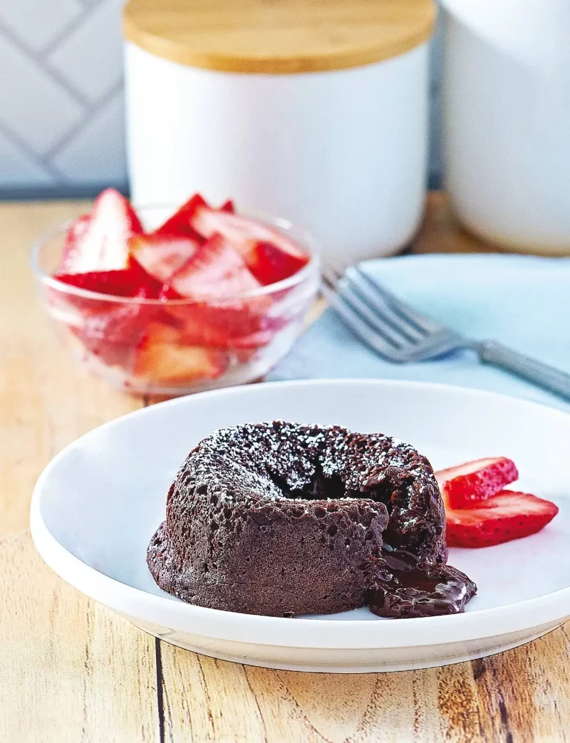 Air Fryer Chocolate Lava Cakes Recipe by Robin Fields