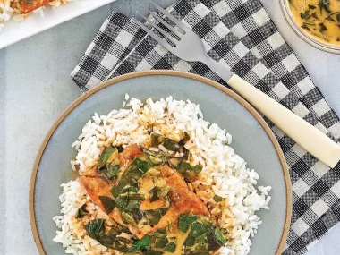 Air Fryer Coconut Curry Salmon Recipe by Aileen Clark