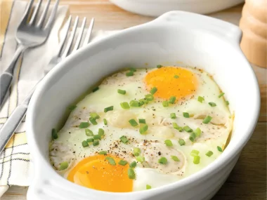 Air Fryer Eggs Lorraine Recipe