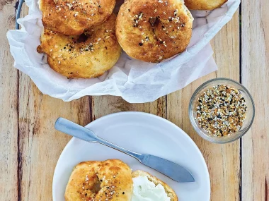 Air Fryer Everything Bagels Recipe by Aileen Clark