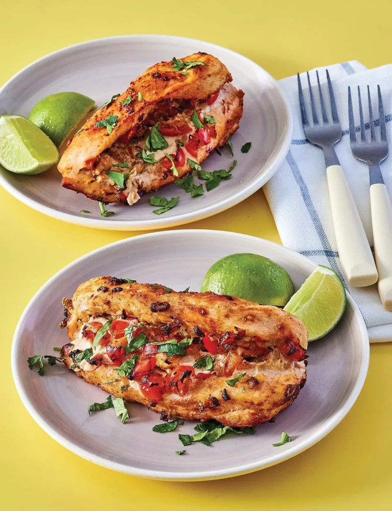 Air Fryer Fajita-Stuffed Chicken Recipe by Aileen Clark