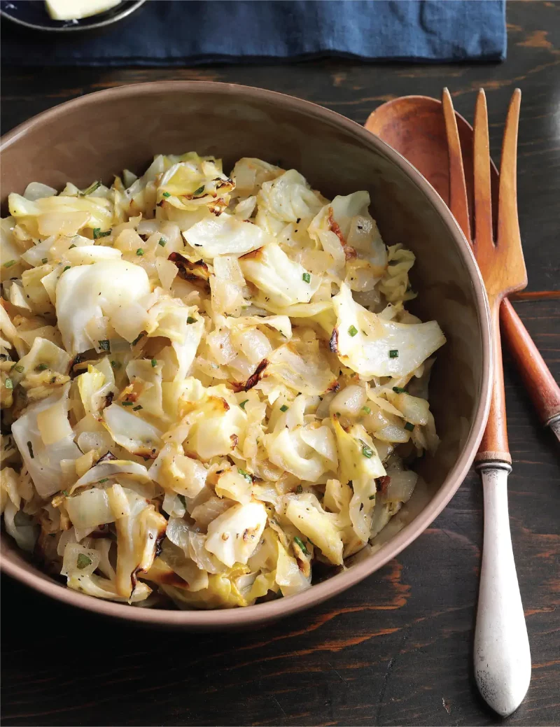 Air Fryer Cabbage & Onions Recipe