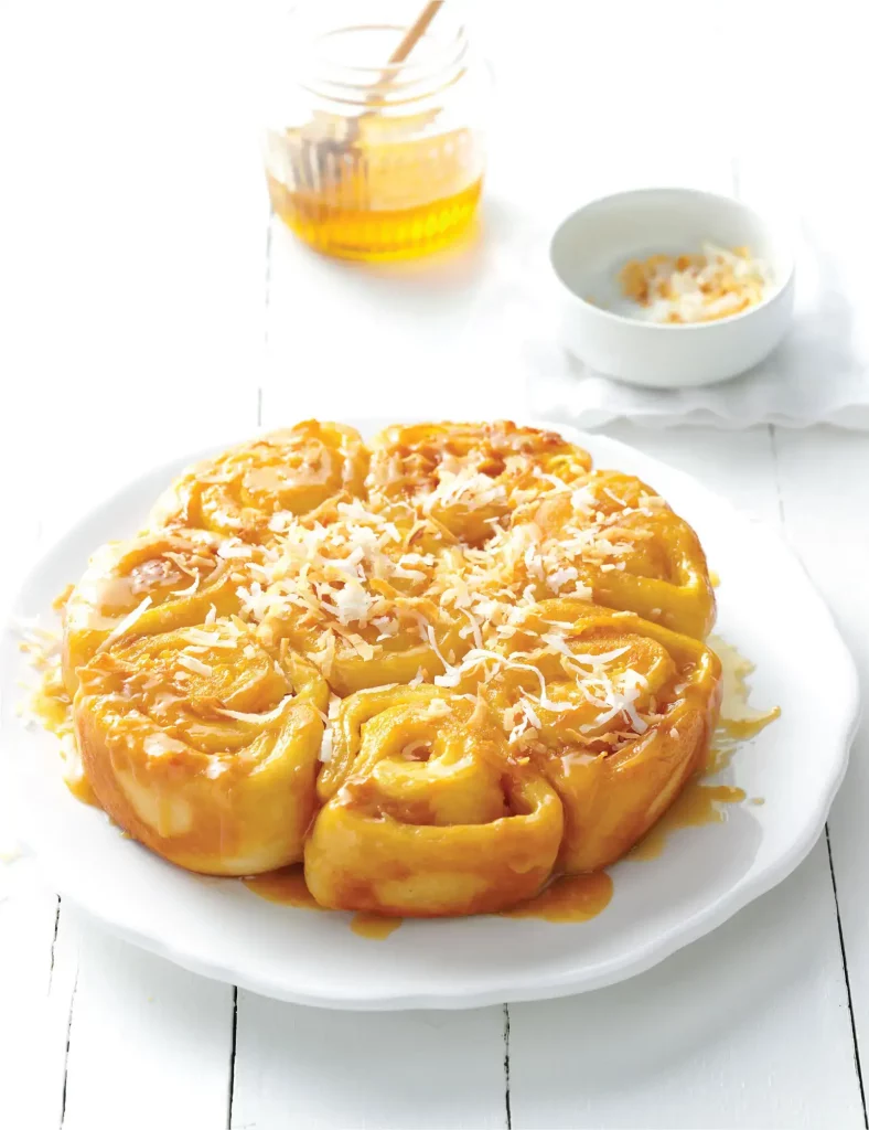 Air Fryer Honey-Coconut Sticky Buns Recipe