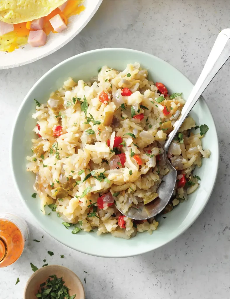 Air Fryer Loaded Hash Browns Recipe