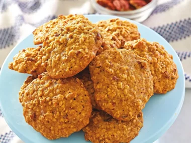 Air Fryer Oatmeal Maple Pecan Cookies Recipe by Robin Fields