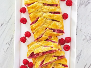 Air Fryer Raspberry and Cream Cheese Braid Recipe by Robin Fields