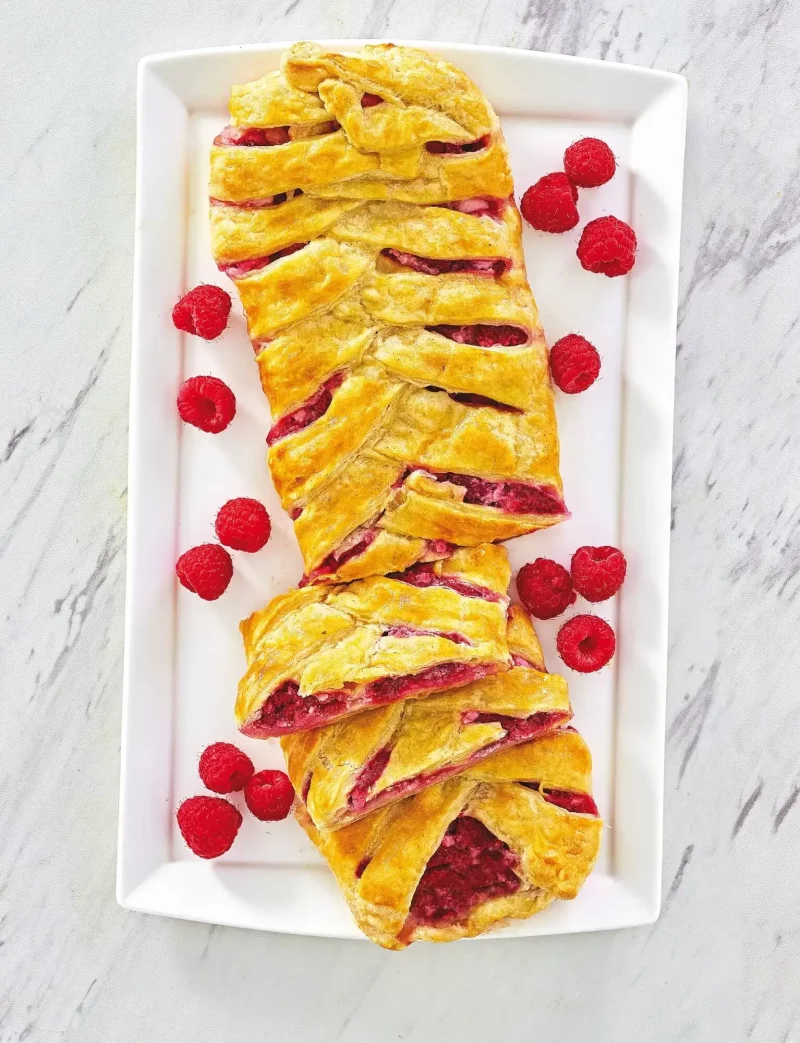 Air Fryer Raspberry and Cream Cheese Braid Recipe by Robin Fields