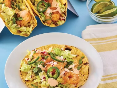 Air Fryer Shrimp Tacos Recipe by Aileen Clark