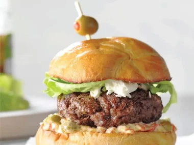 Air Fryer Mom’s Olive Burgers Recipe