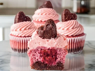 Strawberry Brownie Cupcakes Recipe by Camilla Hurst