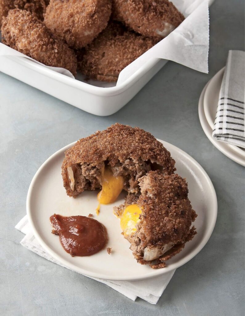 Cheeseburger Onion Rings Air Fryer Recipe
