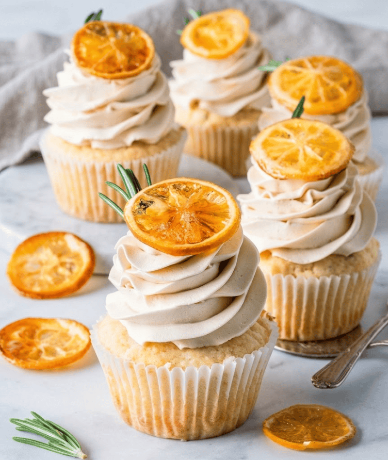 Honey Rosemary Lemon Cupcakes Recipe