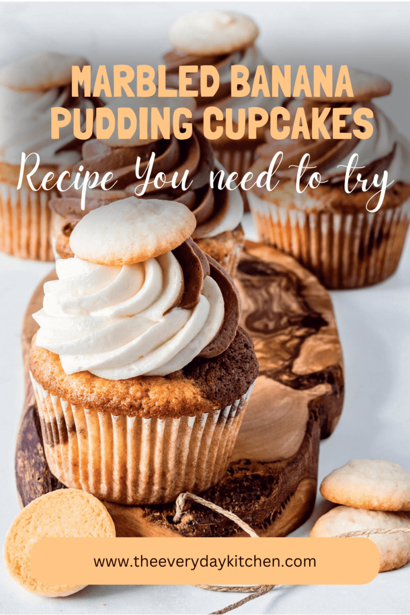 Marbled Banana Pudding Cupcakes Recipe