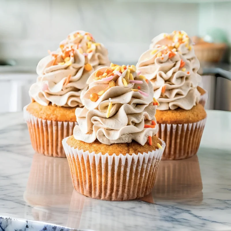 Brown Sugar Pumpkin Cupcakes Recipe by Camilla Hurst