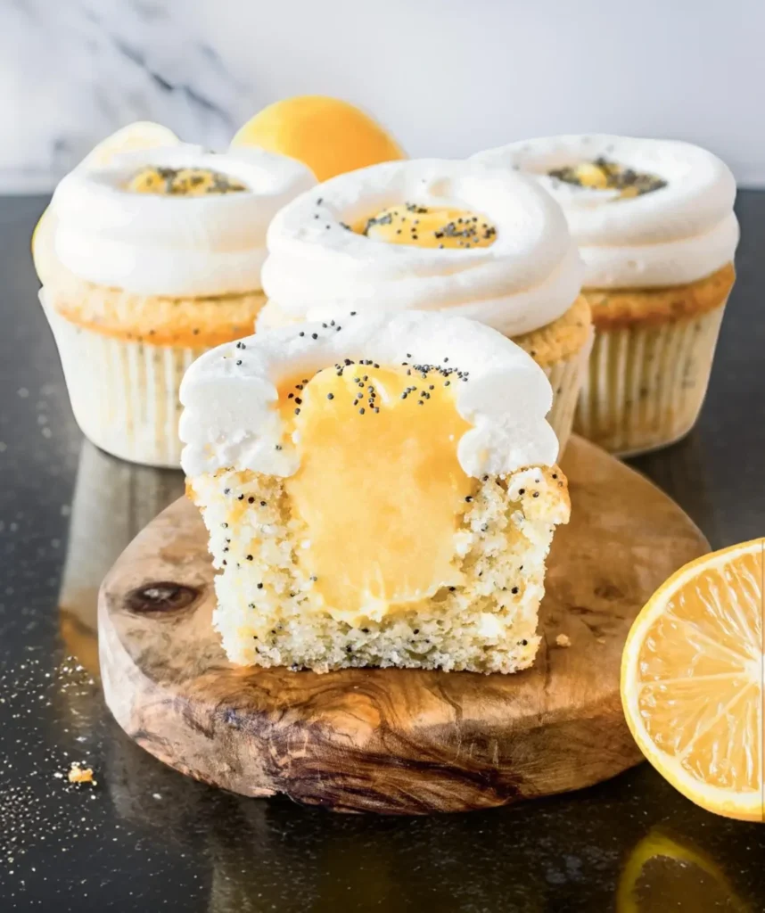 Lemon Poppy Seed Cupcakes Recipe by Camila Hurst