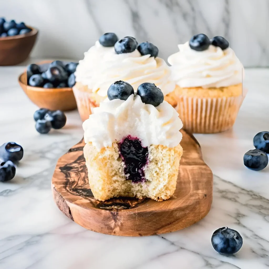Blueberry Ricotta Cupcakes Recipe by Camila Hurst