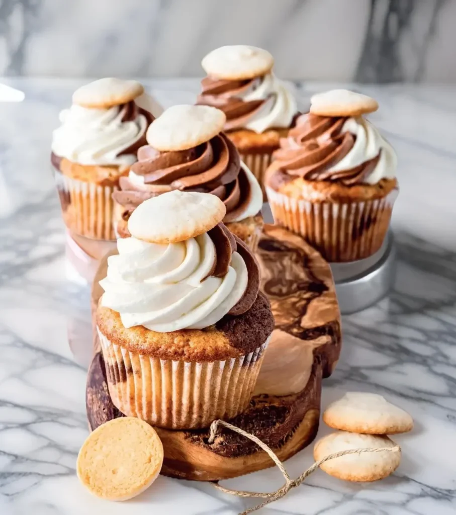 Marbled Banana Pudding Cupcakes Recipe by Camila Hurst
