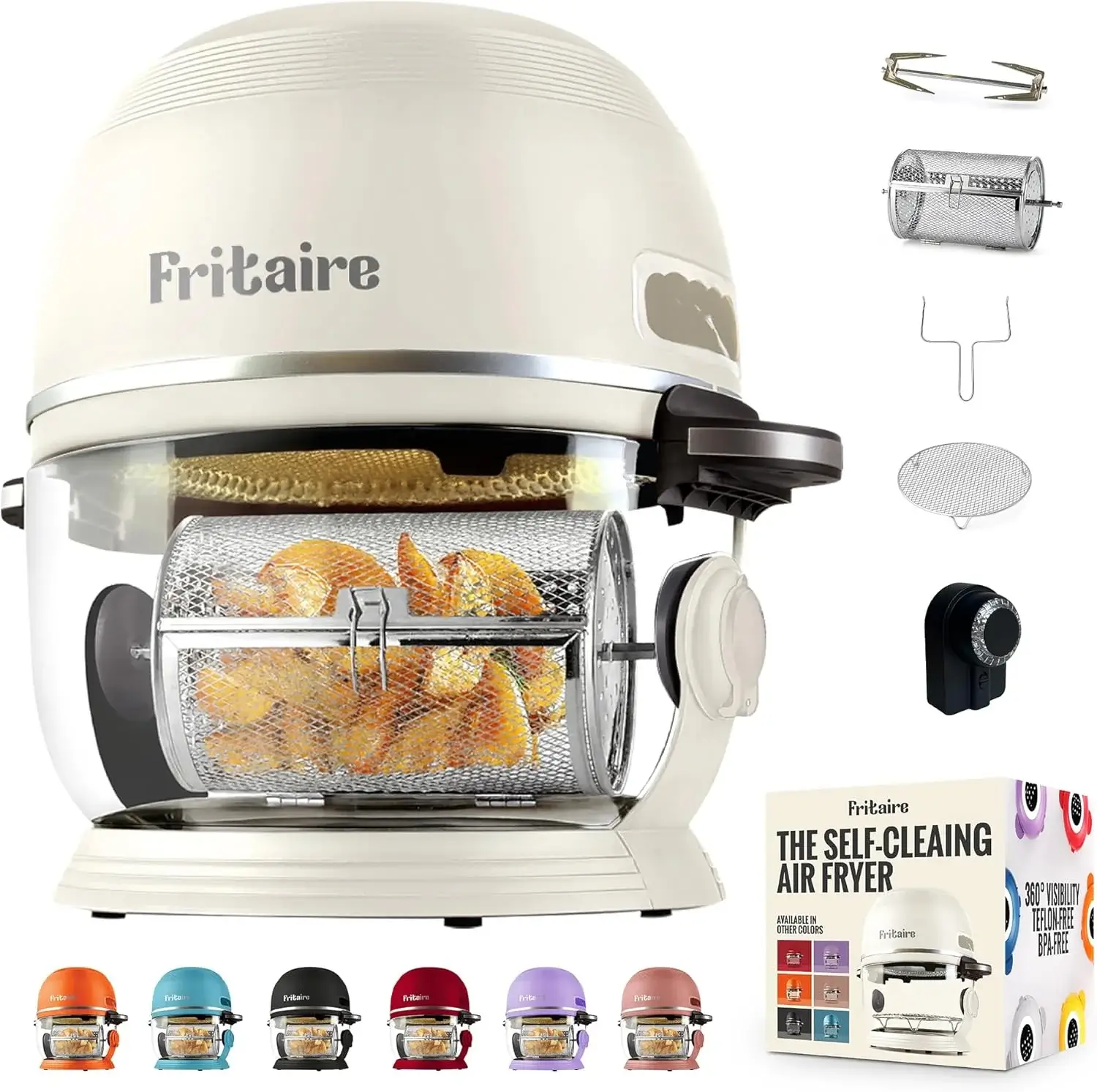 Fritaire 5-Quart Glass Air Fryer