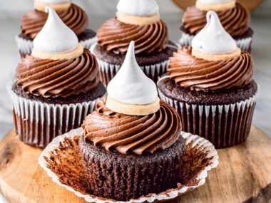 Chocolate Marshmallow Cookie Cupcakes Recipe by Camilla Hurst