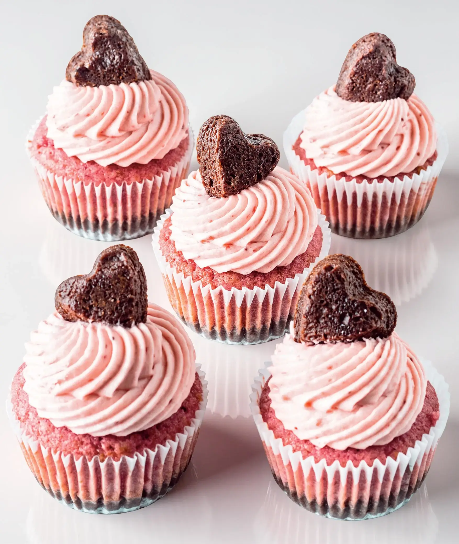 Strawberry Brownie Cupcakes Recipe by Camilla Hurst