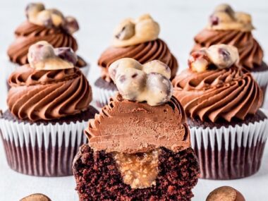 Chocolate Hazelnut Praline Cupcakes Recipe