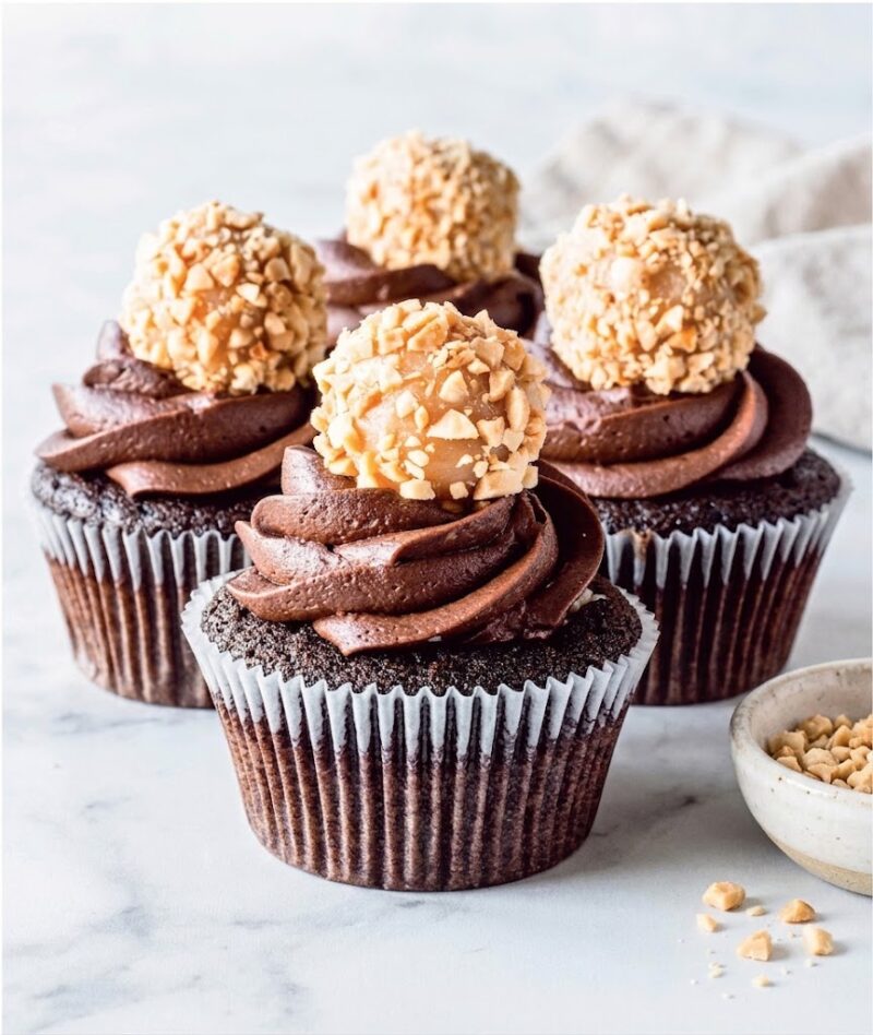 Chocolate Peanut Butter Cupcakes Recipe