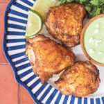 Air Fryer Cilantro Feta Chicken Thighs Recipe