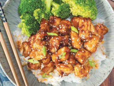 Air Fryer Sticky Sesame Chicken Recipe